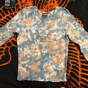Harley Davidson top with 3/4”sleeves
